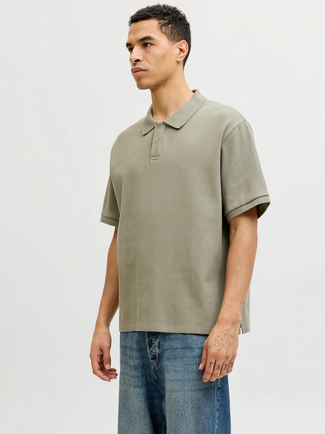 Jack & Jones Poloshirt »JJEHARRISON STRUCTURE POLO SS LN« mit Polokragen