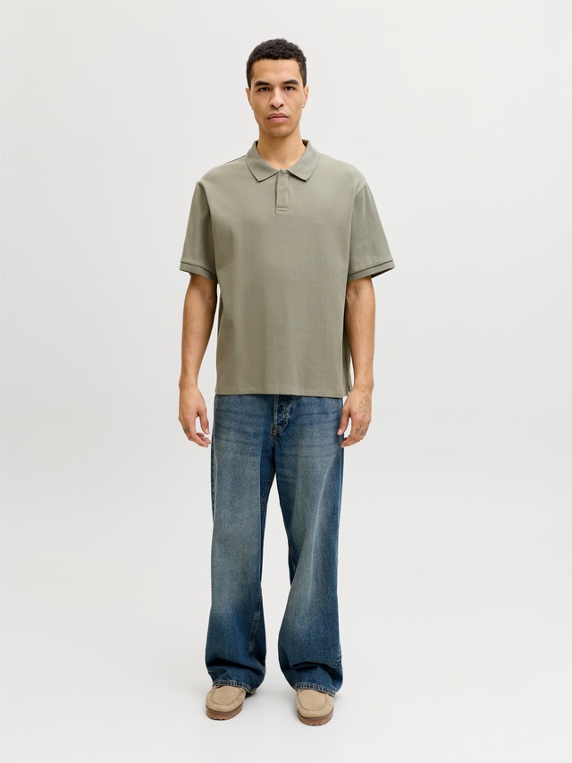 Jack & Jones Poloshirt »JJEHARRISON STRUCTURE POLO SS LN« mit Polokragen