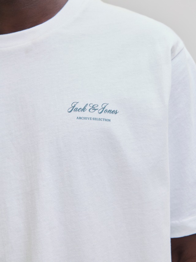 Jack & Jones Rundhalsshirt »JJEARCHIVE GRAPHIC TEE SS O-NECK NOOS« Baumwolle, relaxed fit