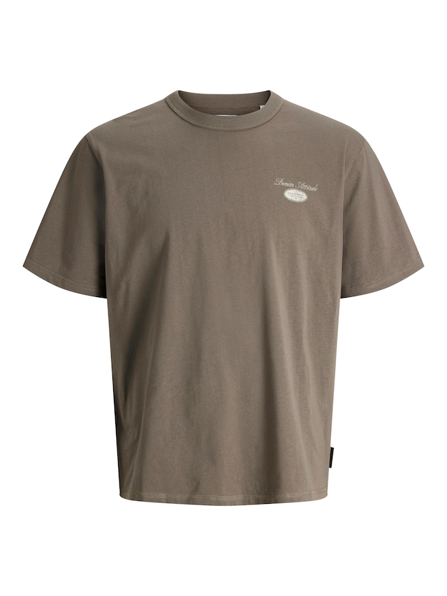 Jack & Jones Rundhalsshirt »JJEDOVER GRAPHIC TEE SS CREW NECK SN« Baumwolle, relaxed fit