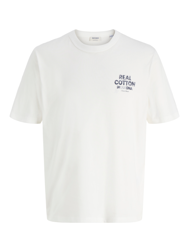 Jack & Jones Rundhalsshirt »JJEDOVER GRAPHIC TEE SS CREW NECK SN« Baumwolle, relaxed fit