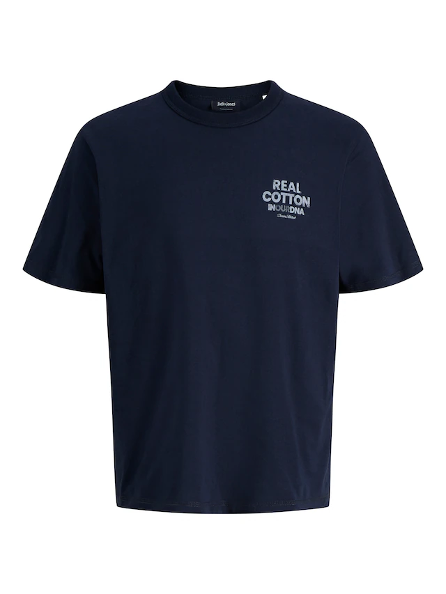 Jack & Jones Rundhalsshirt »JJEDOVER GRAPHIC TEE SS CREW NECK SN« Baumwolle, relaxed fit