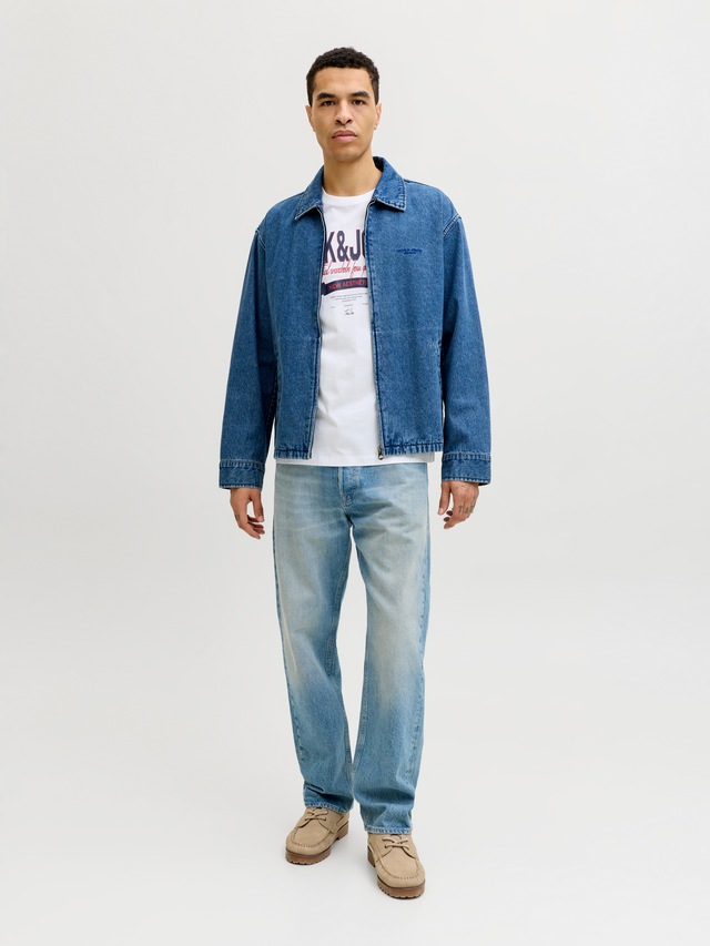 Jack & Jones Rundhalsshirt »JJELOGO TEE SS O-NECK 2 COL SS26 SN« mit Grafikprint