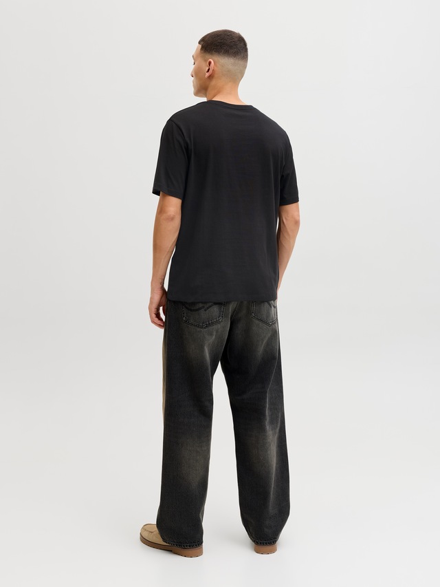 Jack & Jones Rundhalsshirt »JJELOGO TEE SS O-NECK 2 COL SS26 SN« mit Grafikprint