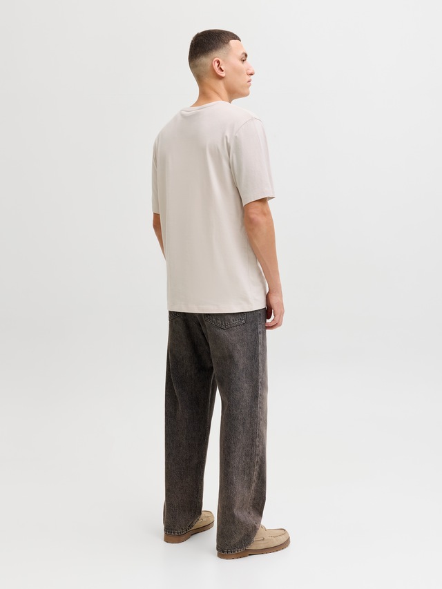 Jack & Jones Rundhalsshirt »JJELOGO TEE SS O-NECK 2 COL SS26 SN« mit Grafikprint