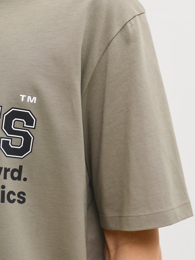 Jack & Jones Rundhalsshirt »JJELOGO TEE SS O-NECK 2 COL SS26 SN« mit Grafikprint