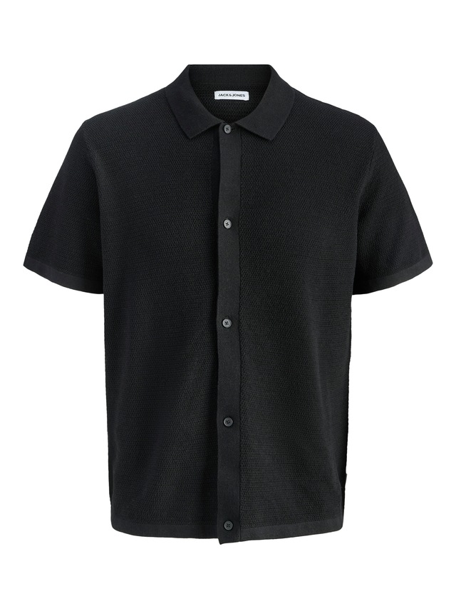 Jack & Jones Strickpullover »JJEGEORGE KNIT SHIRT SS SN« mit Polokragen