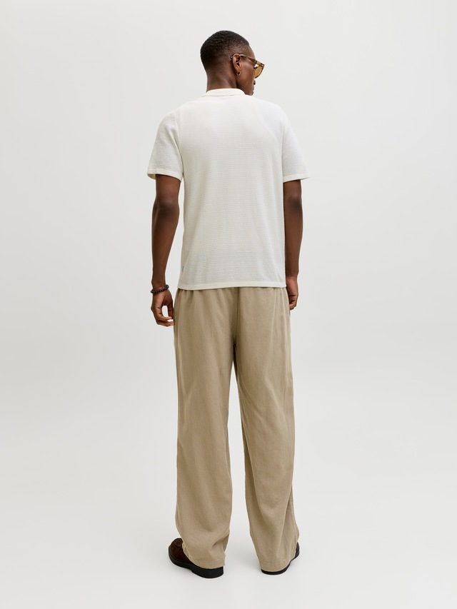 Jack & Jones Strickpullover »JJEGEORGE KNIT SHIRT SS SN« mit Polokragen