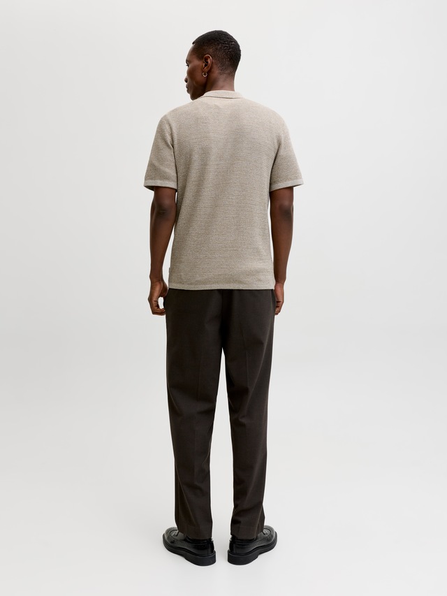 Jack & Jones Strickpullover »JJEGEORGE KNIT SHIRT SS SN« mit Polokragen
