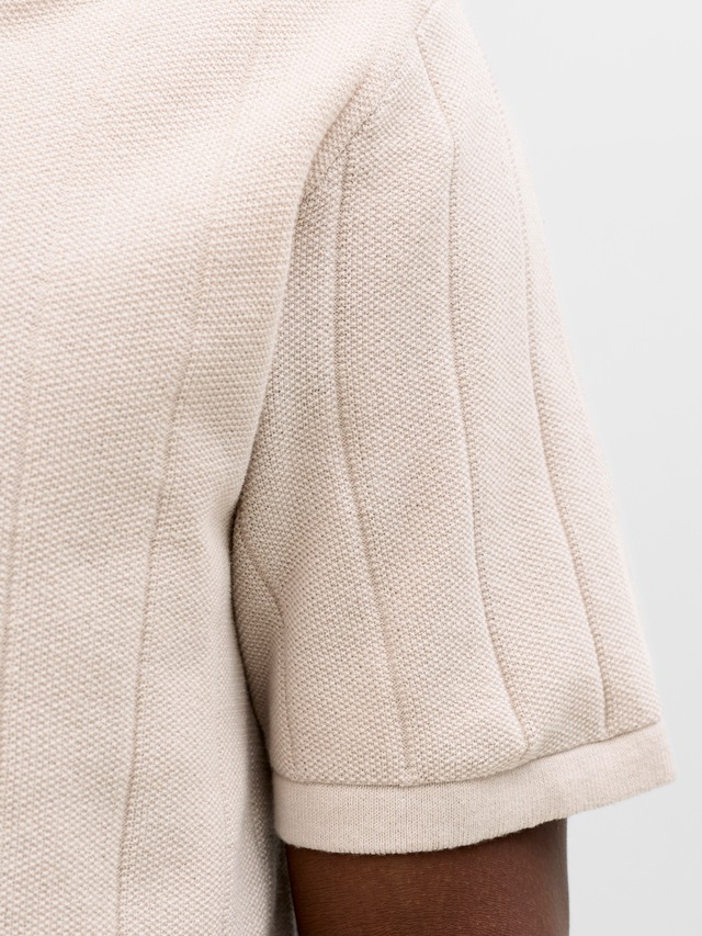 Jack & Jones Polokragenpullover »JJEBRADLEY KNIT SPLIT NECK SS SN« Baumwolle