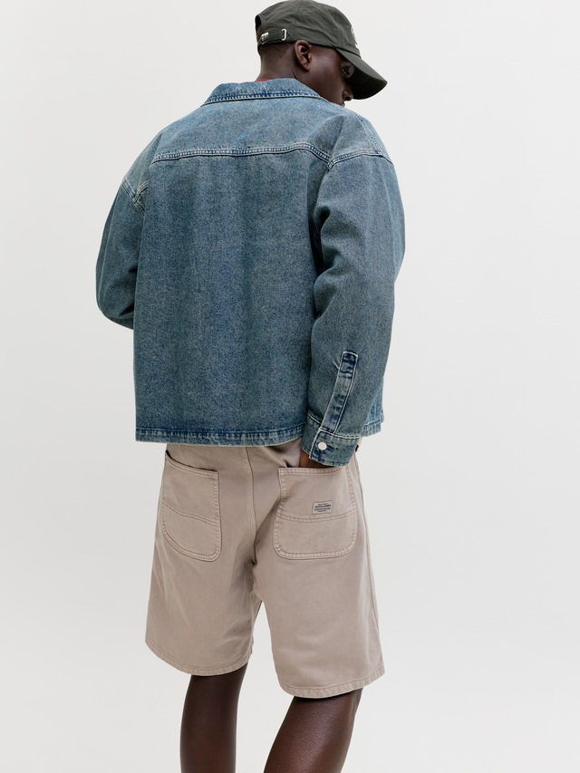 Jack & Jones Chinoshorts »JPSTTONY RAYE WORKER SHORT MID SN« Baumwolle, 5-Pocket Style