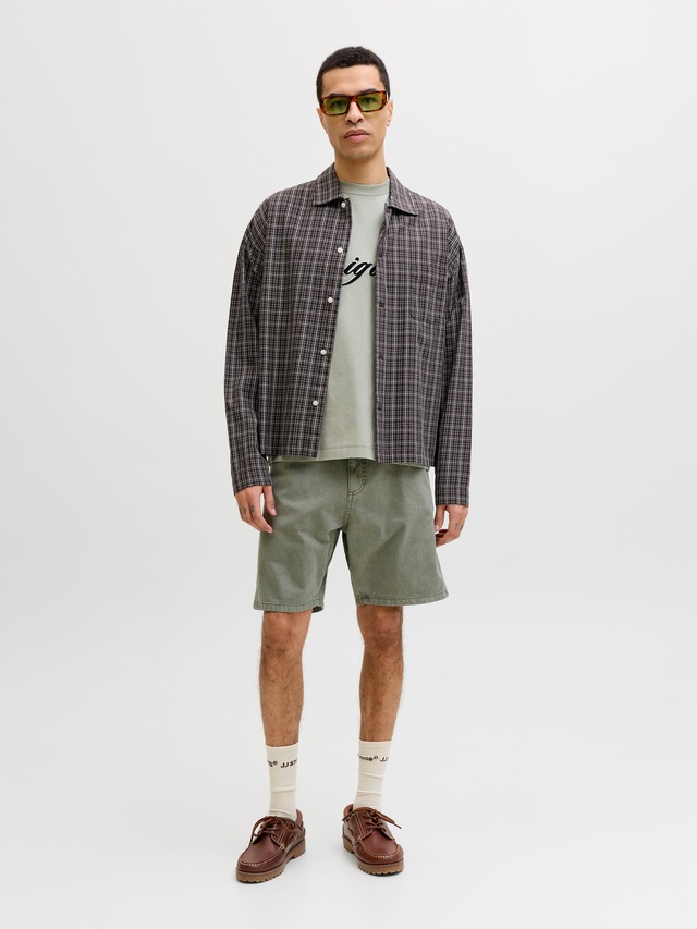 Jack & Jones Chinoshorts »JPSTTONY RAYE WORKER SHORT MID SN« Baumwolle, 5-Pocket Style