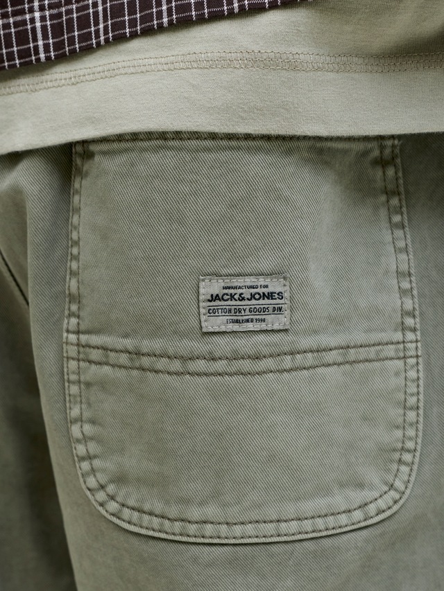 Jack & Jones Chinoshorts »JPSTTONY RAYE WORKER SHORT MID SN« Baumwolle, 5-Pocket Style