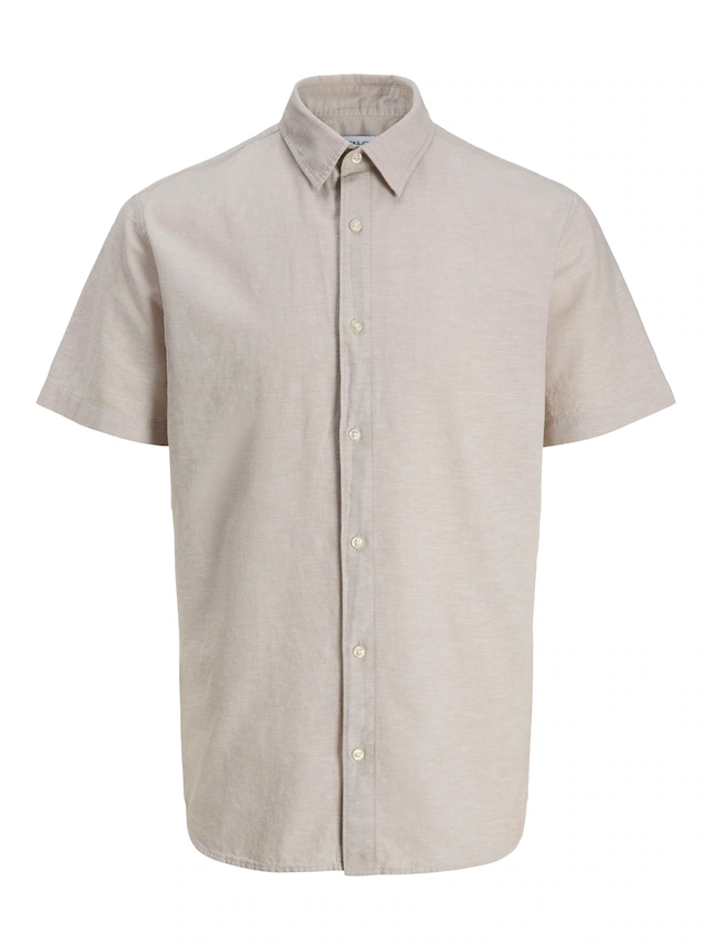 Jack & Jones Kurzarmhemd »JJEBREEZE LINEN BLEND SHIRT S/S SN« mit Leinen