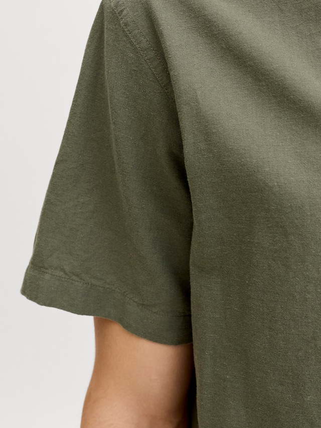Jack & Jones Kurzarmhemd »JJEBREEZE LINEN BLEND SHIRT S/S SN« mit Leinen