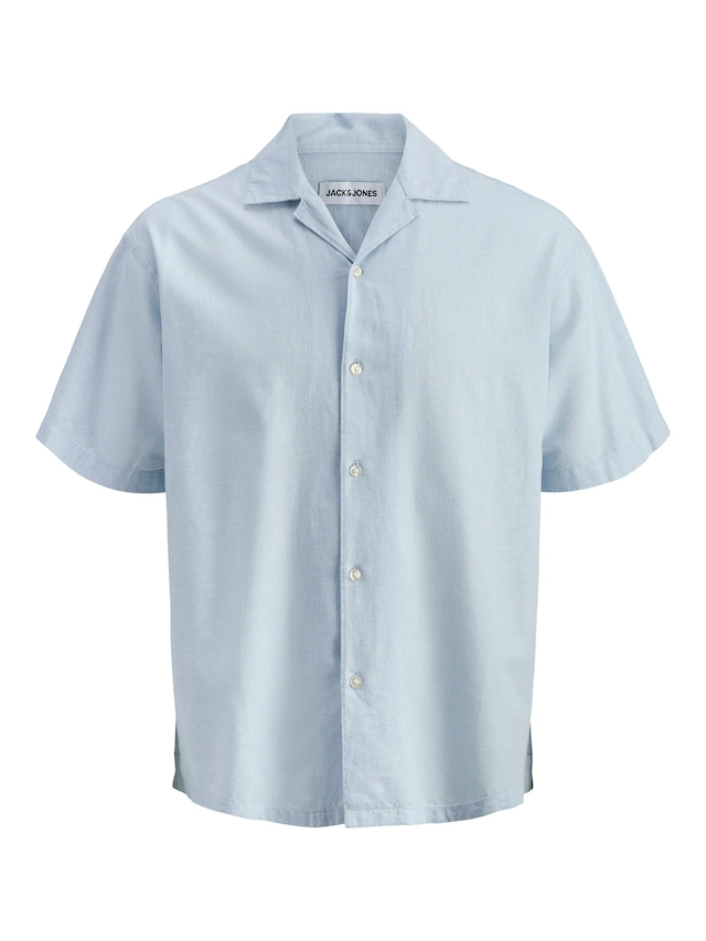 Jack & Jones Kurzarmhemd »JJEBREEZE LINEN BLEND RESORT SHIRT SS SN« mit Knopfleiste