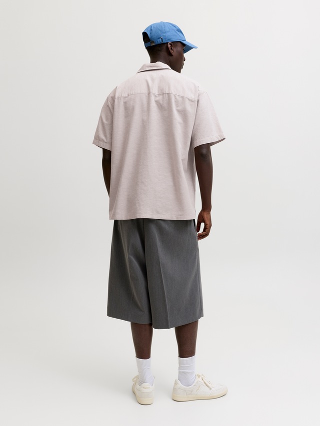 Jack & Jones Kurzarmhemd »JJEBREEZE LINEN BLEND RESORT SHIRT SS SN« mit Knopfleiste