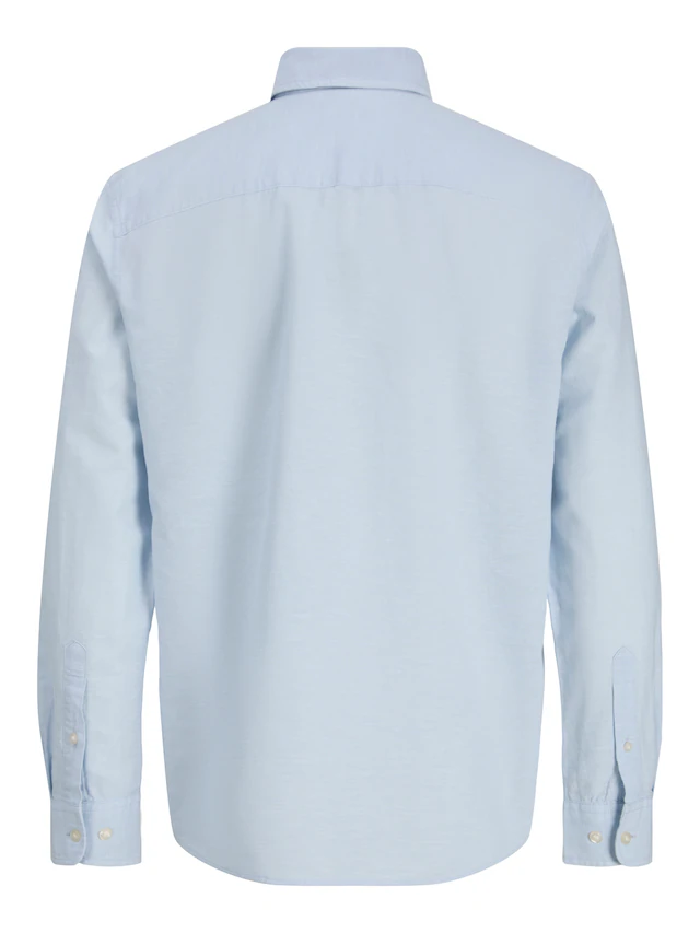 Jack & Jones Langarmhemd »JJEBREEZE LINEN BLEND SHIRT L/S SN« mit Knopfleiste