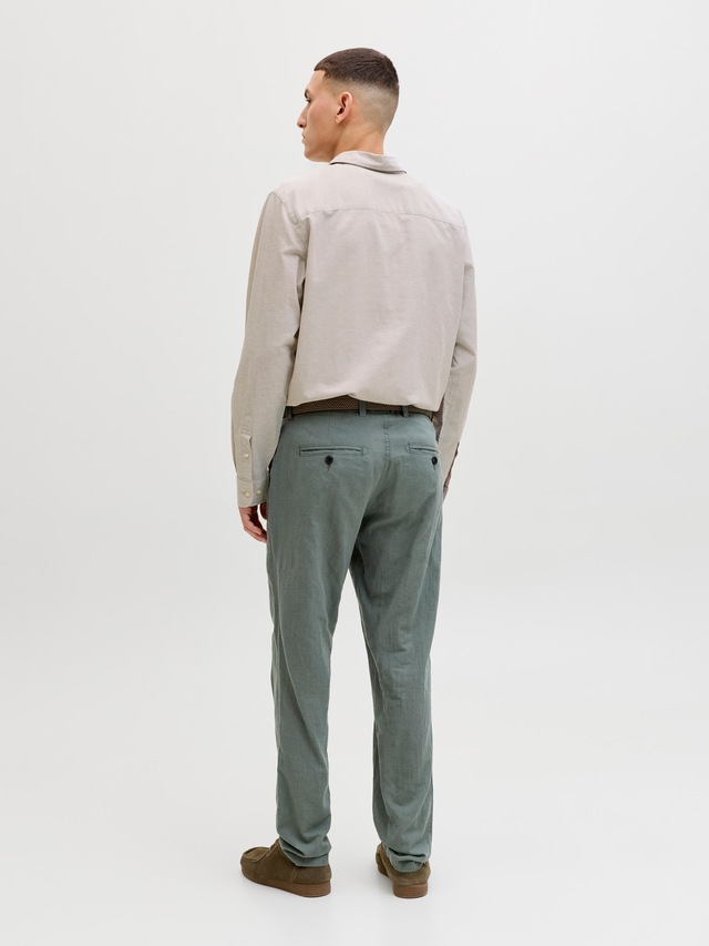 Jack & Jones Langarmhemd »JJEBREEZE LINEN BLEND SHIRT L/S SN« mit Knopfleiste