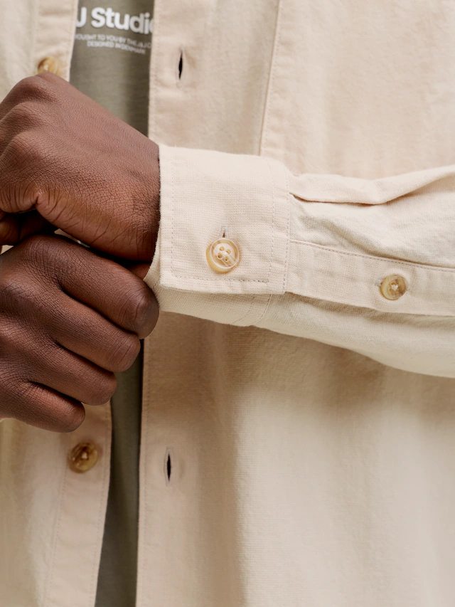 Jack & Jones Langarmhemd »JJETRISTAN OVERSHIRT LS SN« mit Knopfleiste