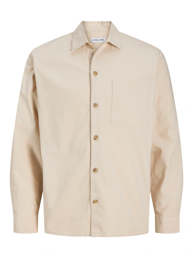 Jack & Jones Langarmhemd »JJETRISTAN OVERSHIRT LS SN« mit Knopfleiste