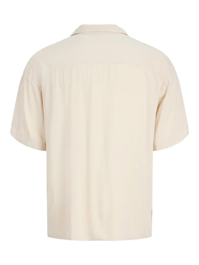 Jack & Jones Kurzarmhemd »JJEJEFF RESORT SOLID SHIRT SS SN« Viskose, loose fit