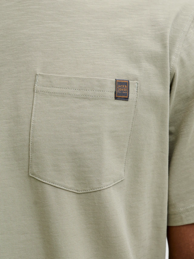 Jack & Jones Kurzarmshirt »JJEDOVER SLUB TEE SS NOOS« Baumwollmischung, relaxed fit