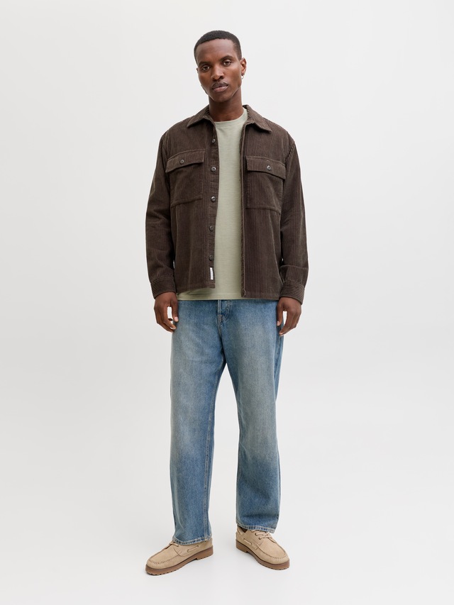 Jack & Jones Kurzarmshirt »JJEDOVER SLUB TEE SS NOOS« Baumwollmischung, relaxed fit