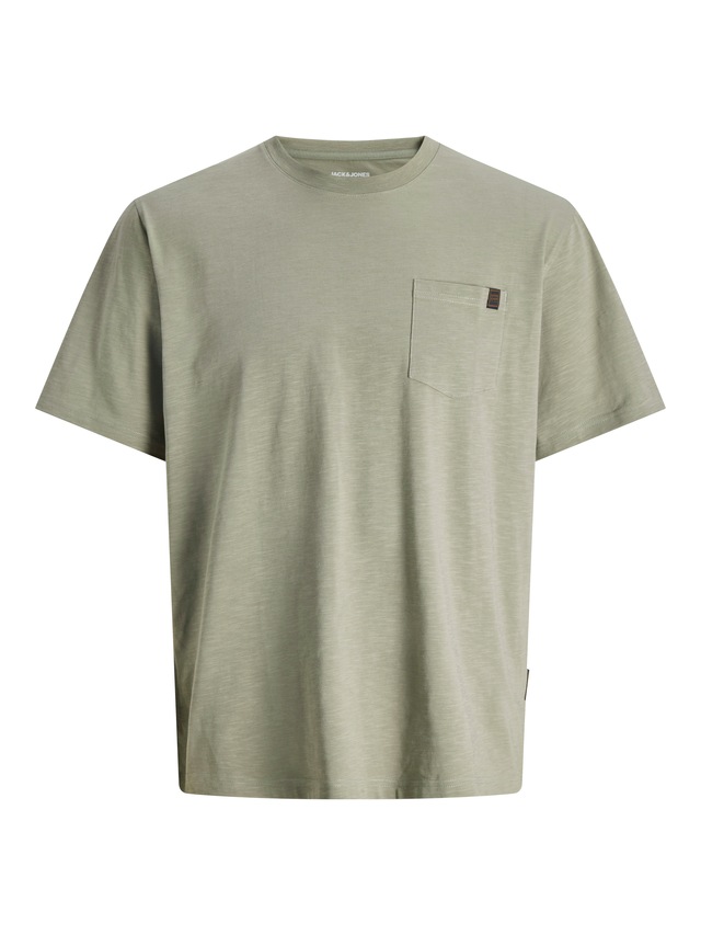 Jack & Jones Kurzarmshirt »JJEDOVER SLUB TEE SS NOOS« Baumwollmischung, relaxed fit