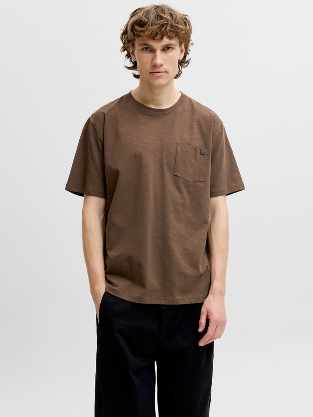 Jack & Jones Kurzarmshirt »JJEDOVER SLUB TEE SS NOOS« Baumwollmischung, relaxed fit
