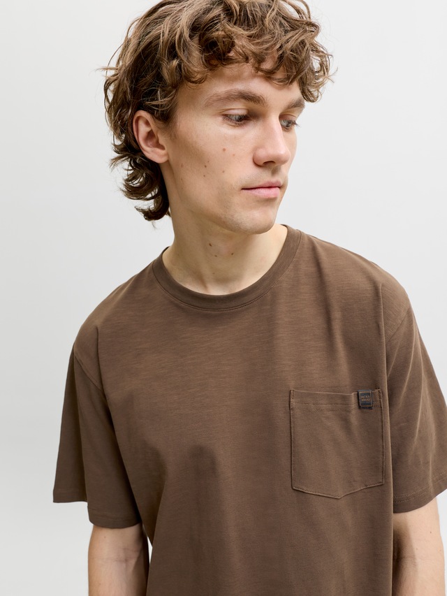 Jack & Jones Kurzarmshirt »JJEDOVER SLUB TEE SS NOOS« Baumwollmischung, relaxed fit