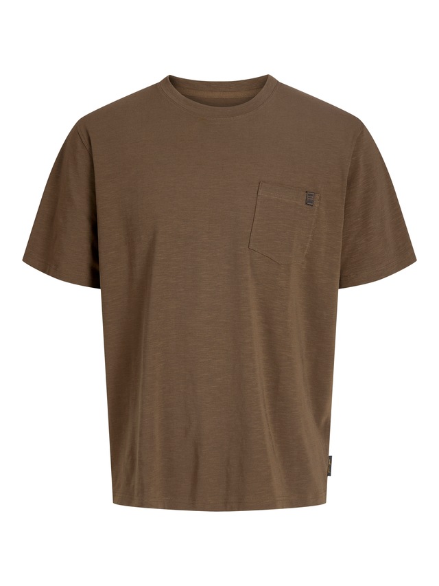 Jack & Jones Kurzarmshirt »JJEDOVER SLUB TEE SS NOOS« Baumwollmischung, relaxed fit