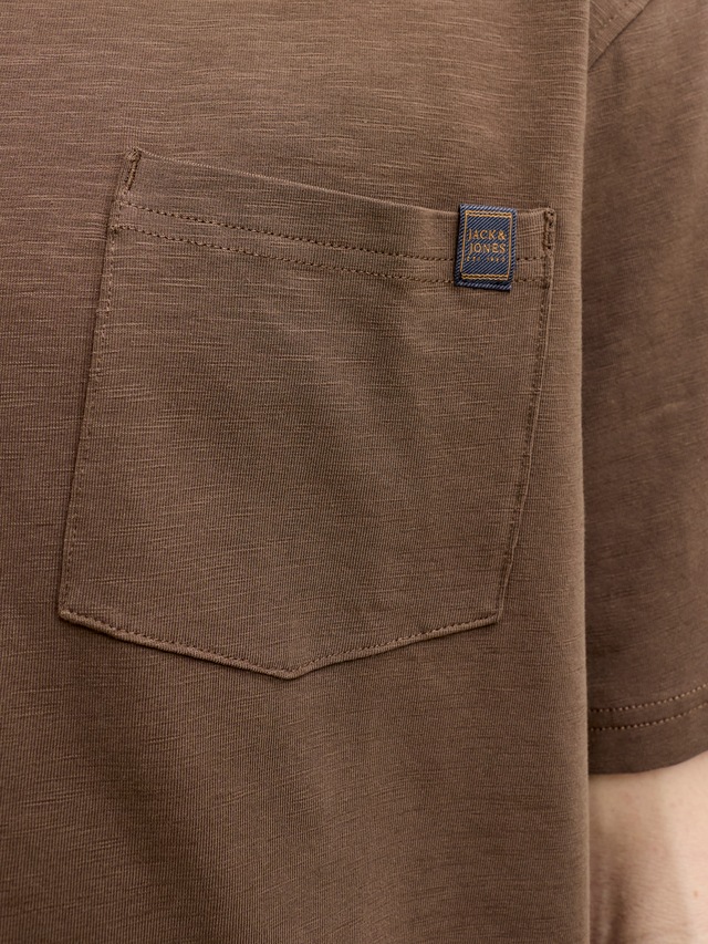 Jack & Jones Kurzarmshirt »JJEDOVER SLUB TEE SS NOOS« Baumwollmischung, relaxed fit