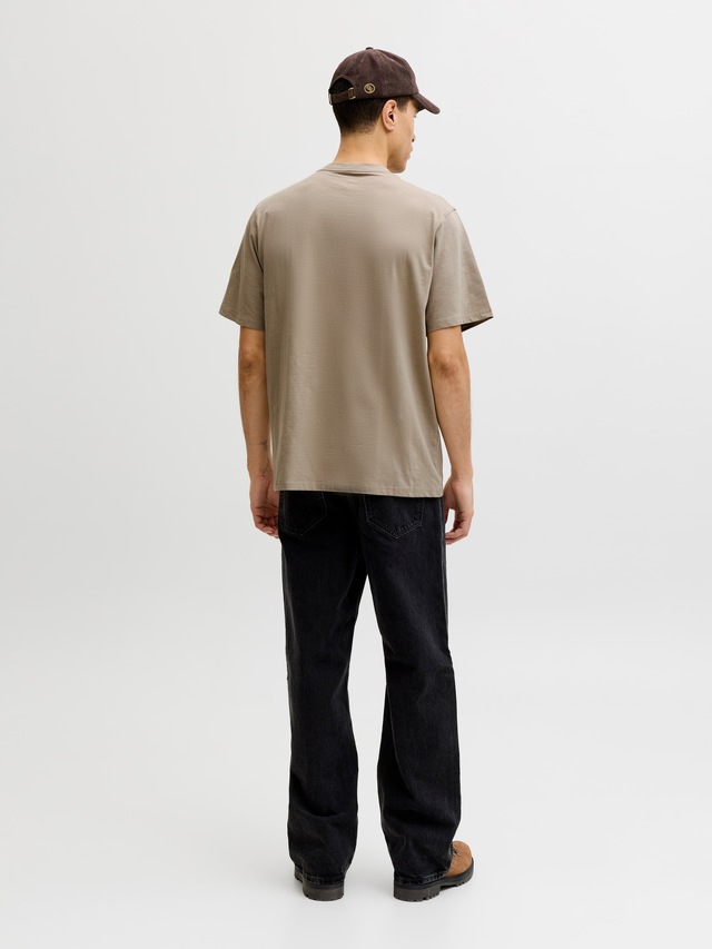 Jack & Jones Kurzarmshirt »JJEDOVER SLUB TEE SS NOOS« Baumwollmischung, relaxed fit