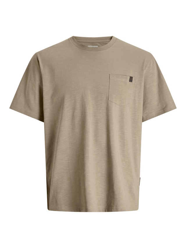 Jack & Jones Kurzarmshirt »JJEDOVER SLUB TEE SS NOOS« Baumwollmischung, relaxed fit