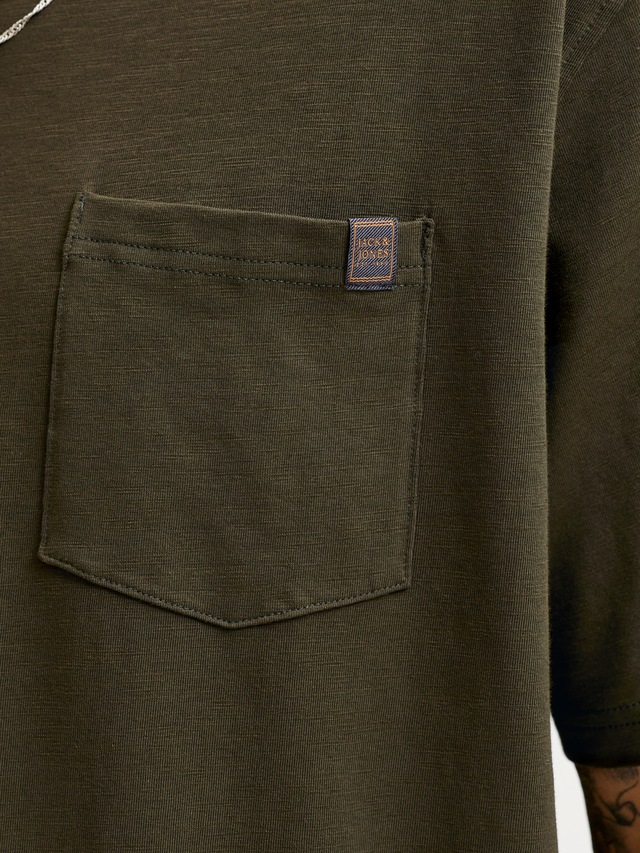 Jack & Jones Kurzarmshirt »JJEDOVER SLUB TEE SS NOOS« Baumwollmischung, relaxed fit