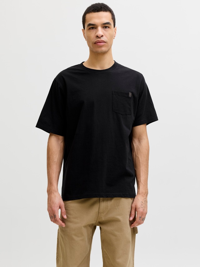 Jack & Jones Kurzarmshirt »JJEDOVER SLUB TEE SS NOOS« Baumwollmischung, relaxed fit