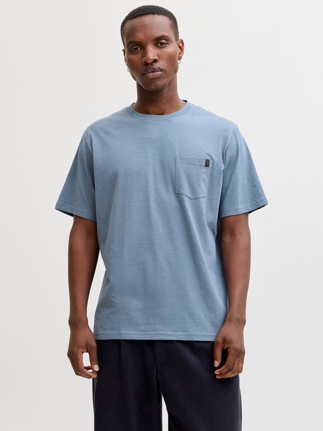 Jack & Jones Kurzarmshirt »JJEDOVER SLUB TEE SS NOOS« Baumwollmischung, relaxed fit