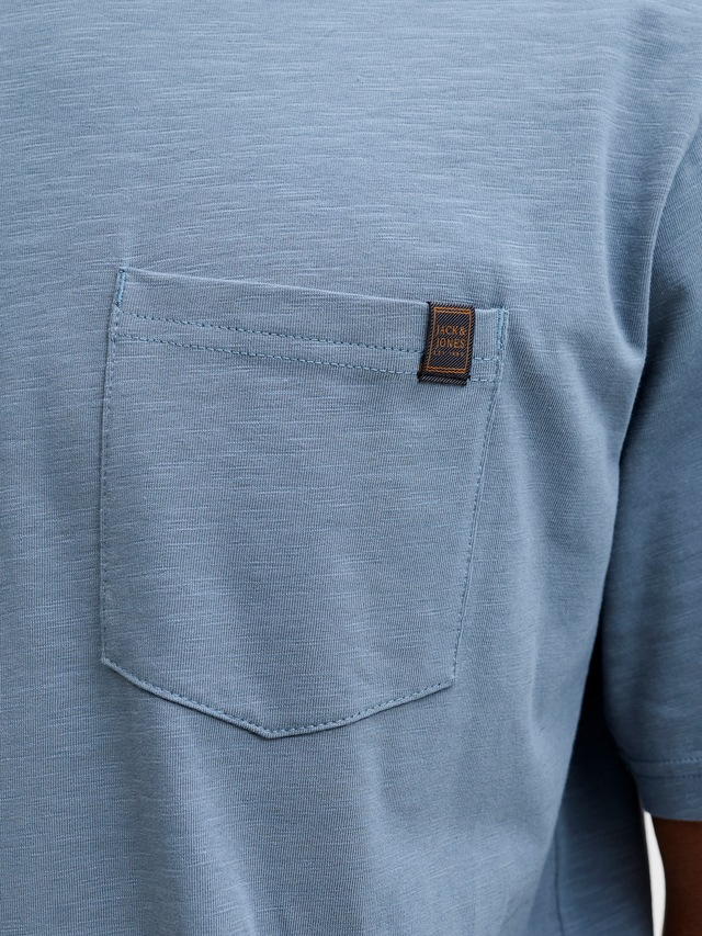Jack & Jones Kurzarmshirt »JJEDOVER SLUB TEE SS NOOS« Baumwollmischung, relaxed fit
