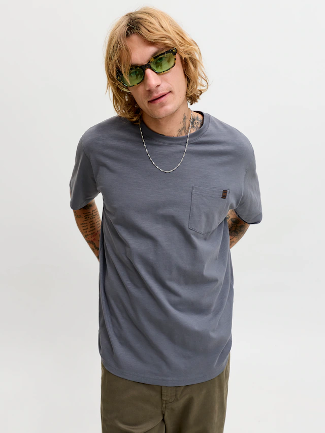 Jack & Jones Kurzarmshirt »JJEDOVER SLUB TEE SS NOOS« Baumwollmischung, relaxed fit