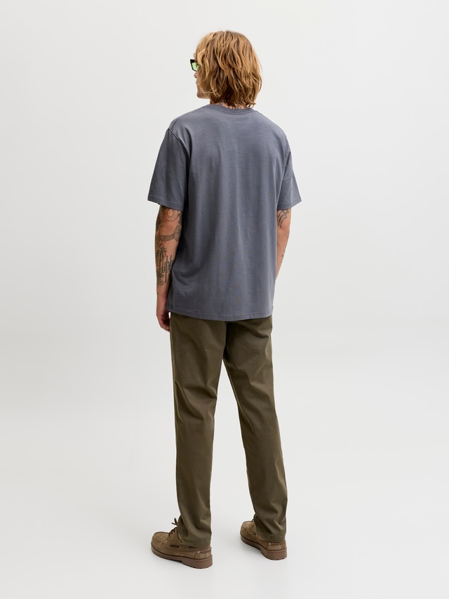 Jack & Jones Kurzarmshirt »JJEDOVER SLUB TEE SS NOOS« Baumwollmischung, relaxed fit