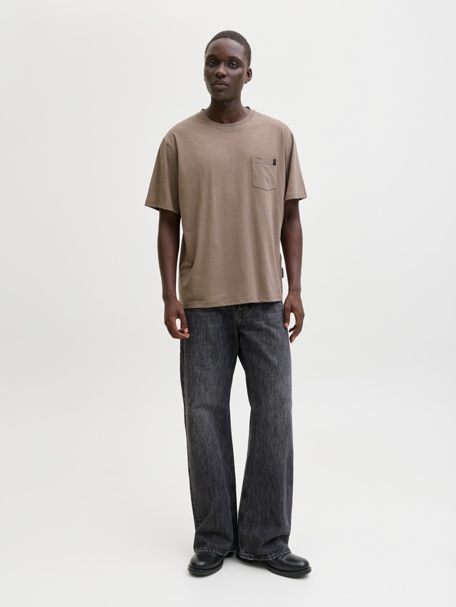 Jack & Jones Kurzarmshirt »JJEDOVER SLUB TEE SS NOOS« Baumwollmischung, relaxed fit