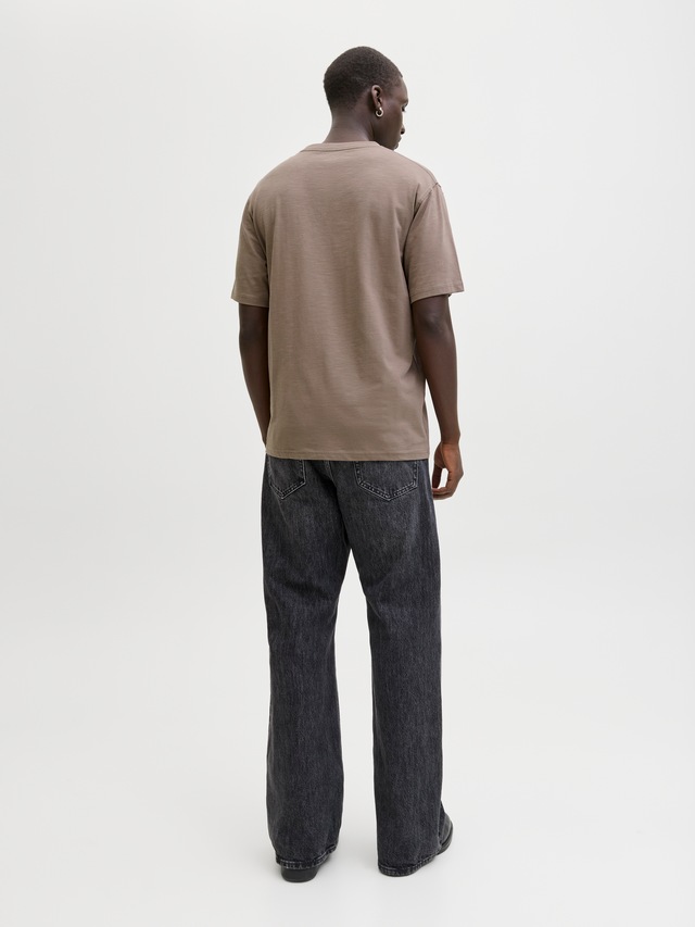 Jack & Jones Kurzarmshirt »JJEDOVER SLUB TEE SS NOOS« Baumwollmischung, relaxed fit