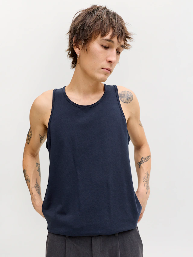 Jack & Jones Muscleshirt »JJEORGANIC BASIC TANKTOP NOOS« Baumwolle, Rundhalsausschnitt