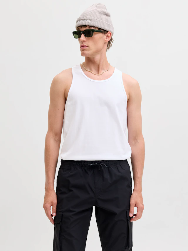 Jack & Jones Muscleshirt »JJEORGANIC BASIC TANKTOP NOOS« Baumwolle, Rundhalsausschnitt