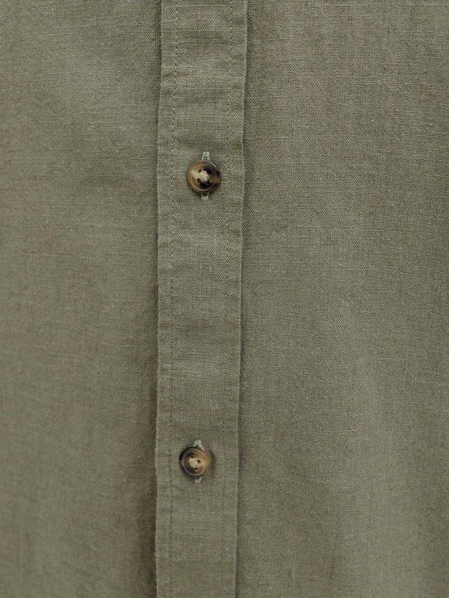 Jack & Jones Kurzarmhemd »JJESUMMER LINEN BLEND SHIRT S/S SN« Baumwolle mit Leinen, regular fit