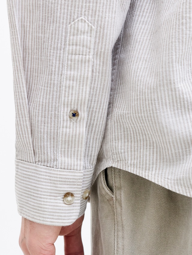 Jack & Jones Langarmhemd »JJESUMMER LINEN BLEND SHIRT L/S SN« Baumwollmischung, regular fit