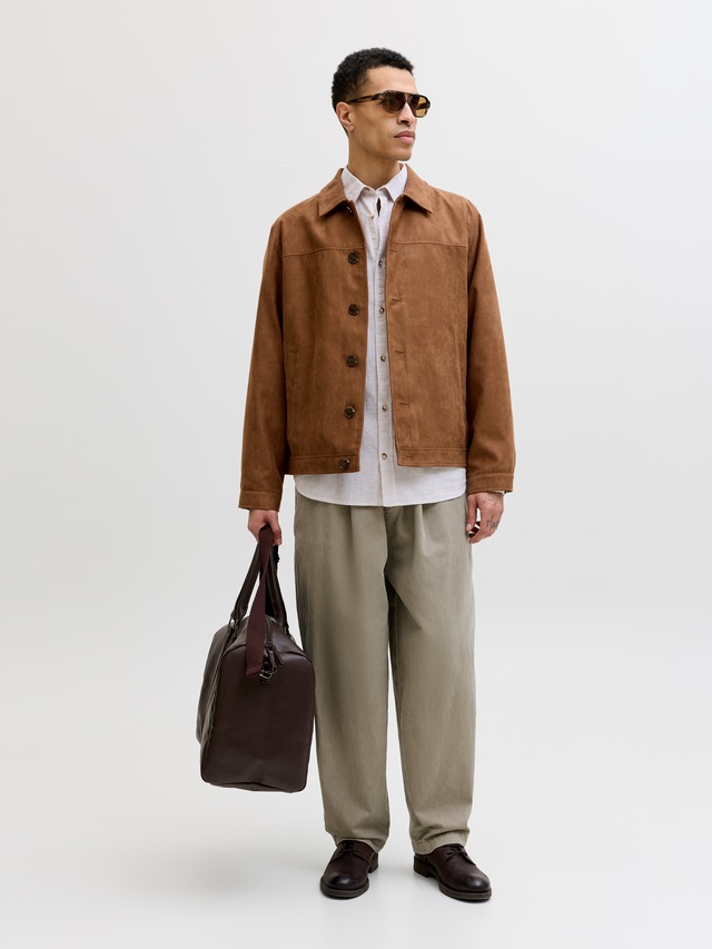Jack & Jones Langarmhemd »JJESUMMER LINEN BLEND SHIRT L/S SN« Baumwollmischung, regular fit