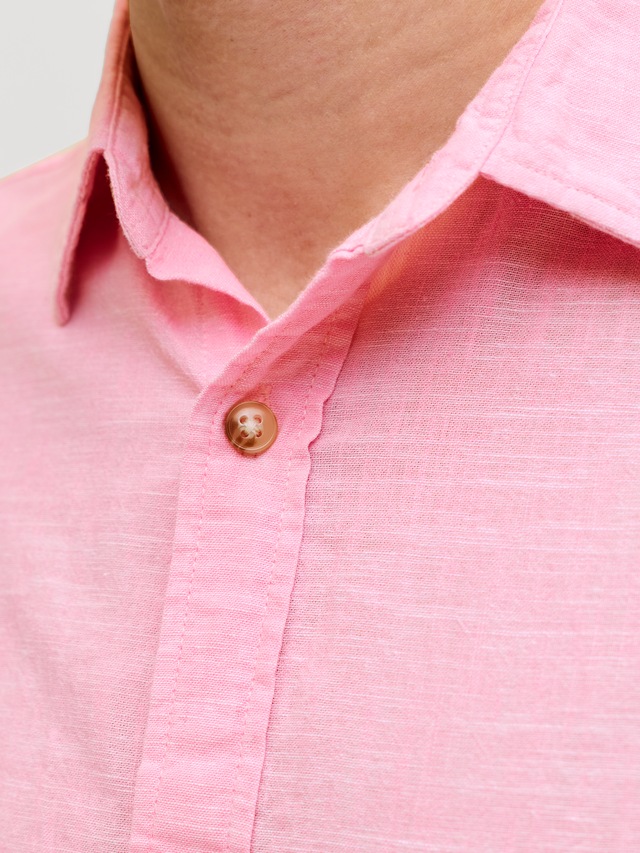 Jack & Jones Langarmhemd »JJESUMMER LINEN BLEND SHIRT L/S SN« Baumwollmischung, regular fit
