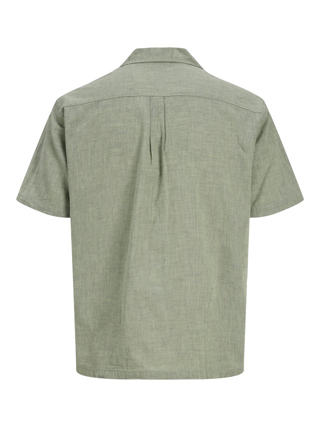Jack & Jones Kurzarmhemd »JJESUMMER LINEN BLEND RESORT SHIRT SS SN« Baumwollmischung, relaxed fit